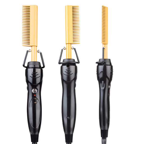 Electric Heating Hot Comb Hair Straightener