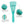 Load image into Gallery viewer, CestoMen 3pcs/set Green Detangle Brush Set 02
