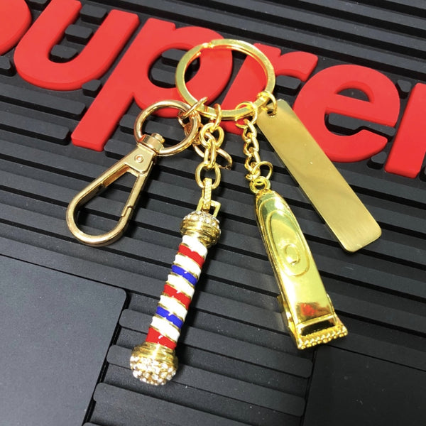 Barber Shop Personalized Key Chain