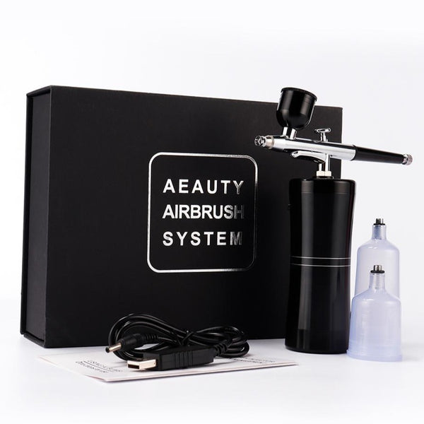0.4mm Wireless Airbrush Compressor Kit (Buy 1 Get 5 Stencils Free)