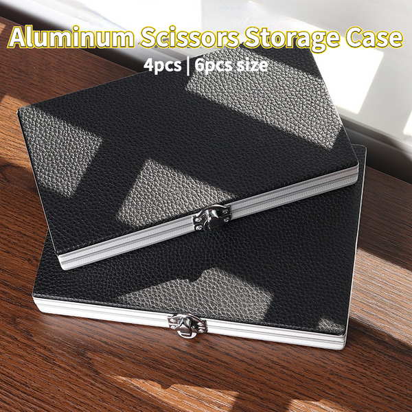 Aluminum Scissors Lockable Storage Case