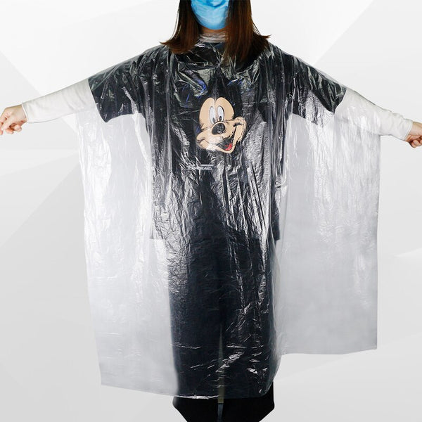 50/100pcs/Pack Waterproof Disposable PE Cape