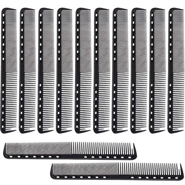 12 Pieces Carbon Fine Cutting Comb Set