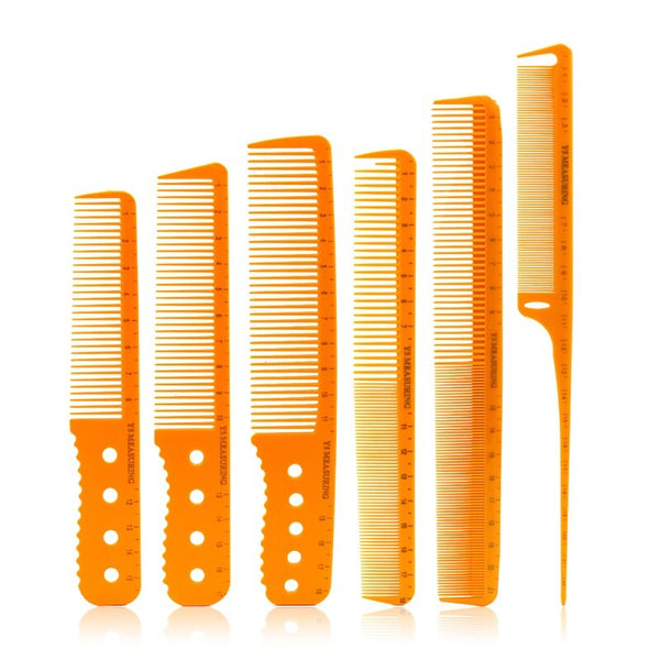 6 Pieces / Set of Professional Hairdresser Cut Comb Set