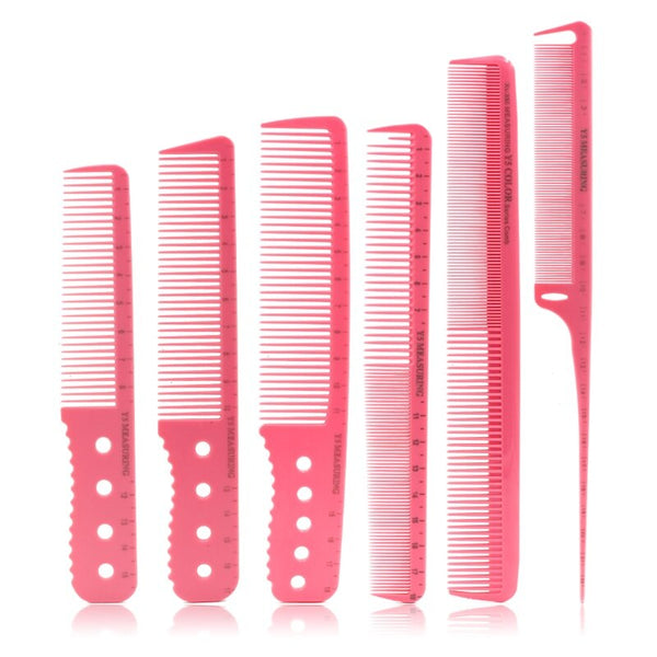 6 Pieces / Set of Professional Hairdresser Cut Comb Set