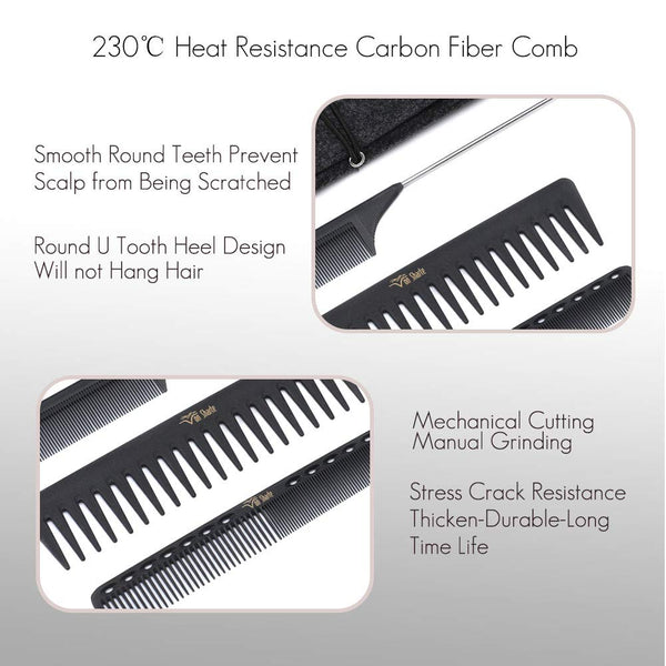 Styling Comb Set,Hairdresser Barber Comb Cutting Set