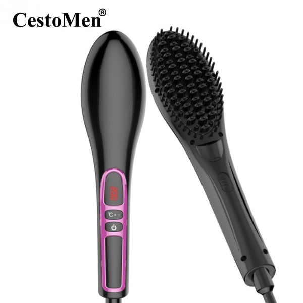 New Anti-Scalding Hair Straightener Brush