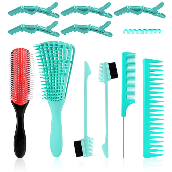 6 Pcs Detangling Brush Set 3 color