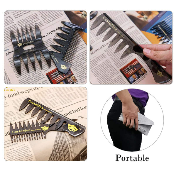 5 PCS Barber Hair Comb Styling Set with Gift Bag