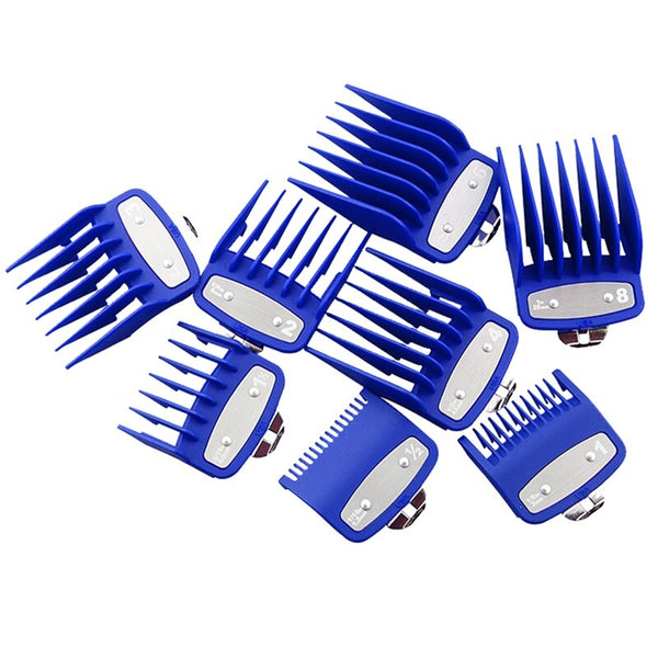 8 Sizes Metal Hair Clipper Guide Gold