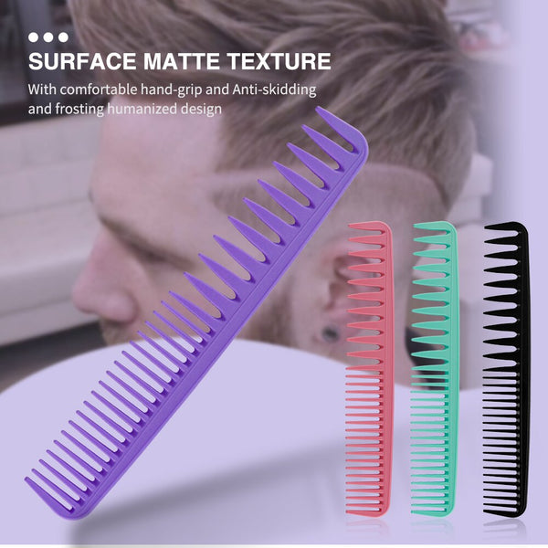 Beauty Wide Tooth Handle Hairdressing Comb