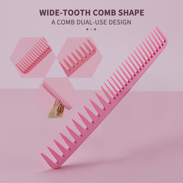 Beauty Wide Tooth Handle Hairdressing Comb