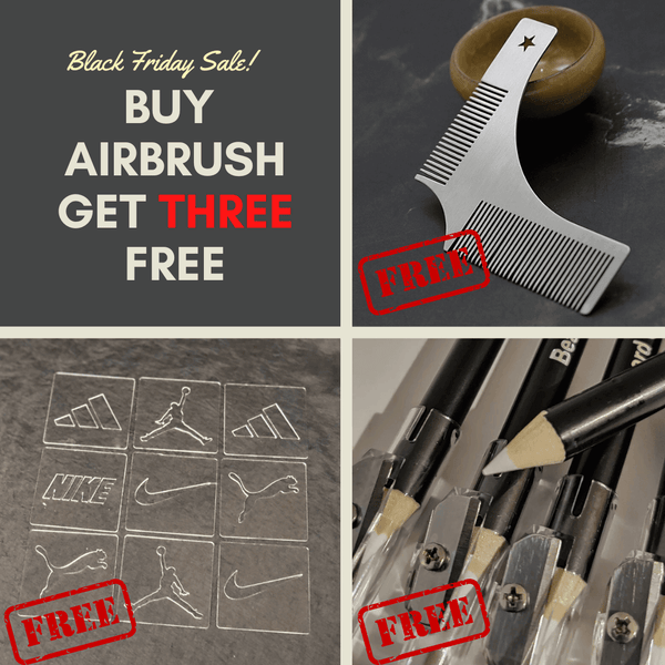 Barber Pencil, Beard Stencils, Airbrush Stencils for FREE