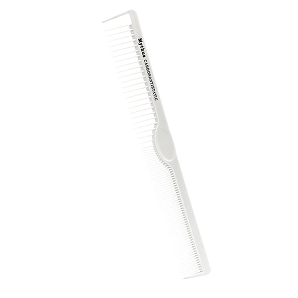 CestoMen 10 Designs White Hairdressing Carbon Comb Set