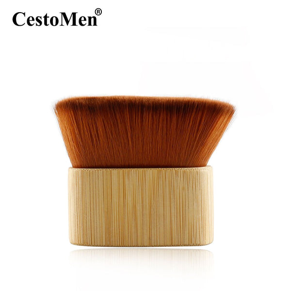 CestoMen Bamboo Handle Brush Fiber Soft Neck Duster