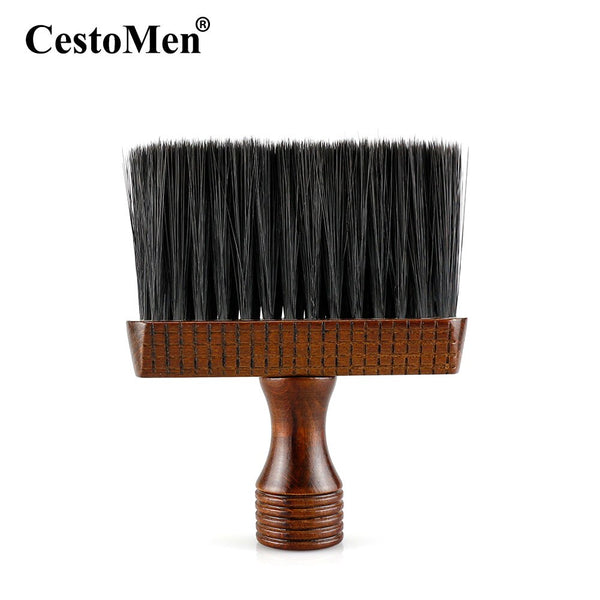 CestoMen Broken Duster Hair Brush Nylon Brush Soft Cleaning Tool Hair Sweep Brush Barber Neck Brush Hair dressing Styling Tools
