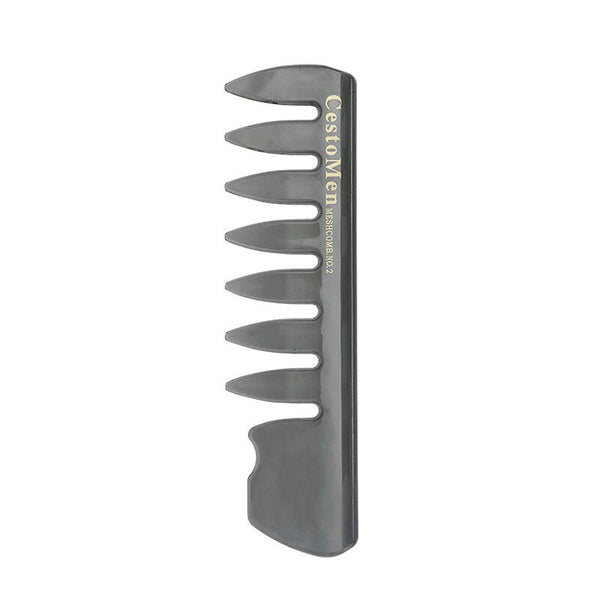 CestoMen Handle Grip Large Tooth Detangling Curly Hair Comb