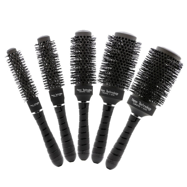 CestoMen Black Ceramic Round Brush