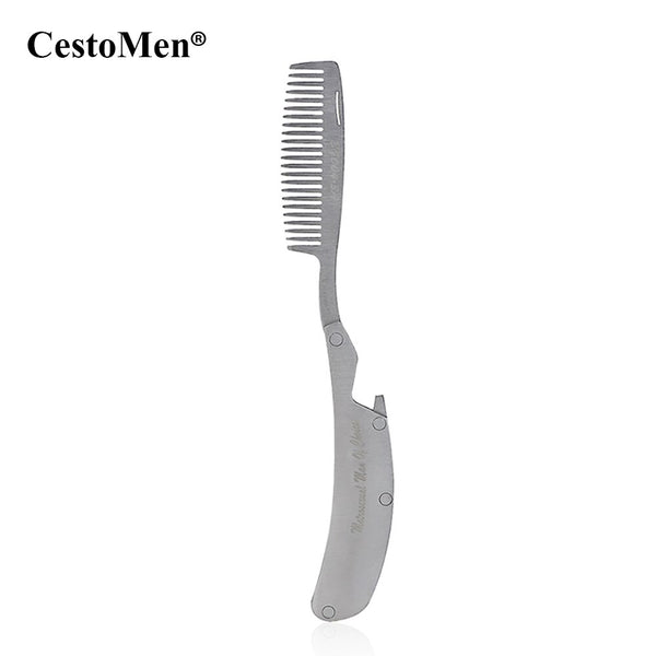 CestoMen Men‘s Metal Stainless Steel Pocket Comb