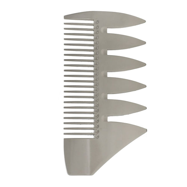 CestoMen Over Big Wide Tooth Metal Comb