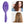 Load image into Gallery viewer, CestoMen 3pcs/set Purple Detangle Brush Set 03
