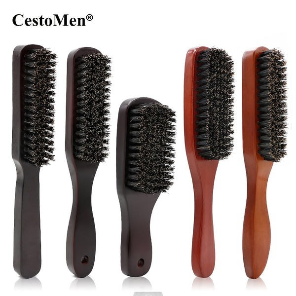 CestoMen Solid Wood Beard Massage Brush