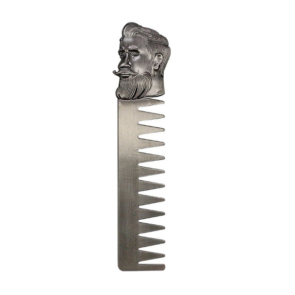 Super Steel Fine Toothed Men Beard Template Styling Comb