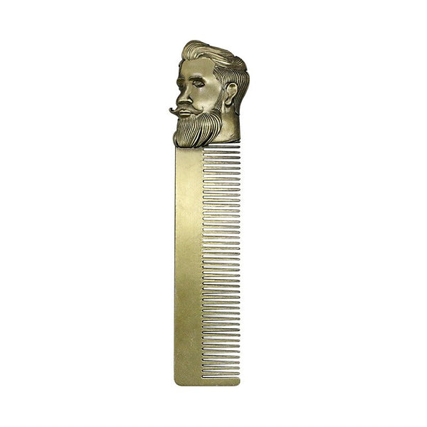 Super Steel Fine Toothed Men Beard Template Styling Comb