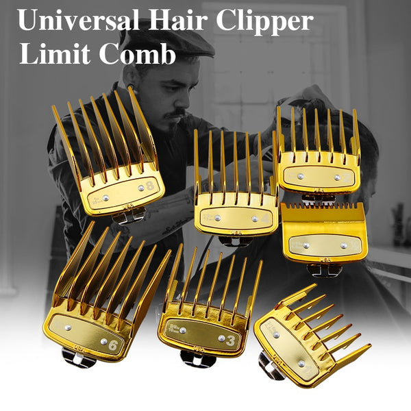 8pcs/set Transparent Hair Clipper Limit Comb