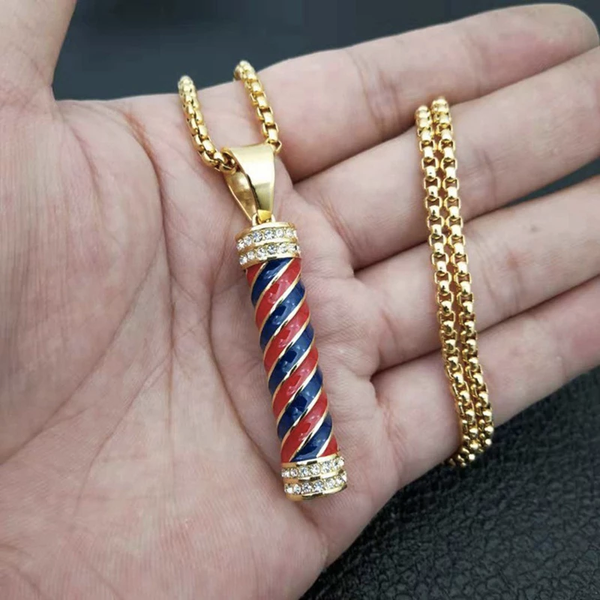 14K Layered Gold Stainless Steel Barber Chain