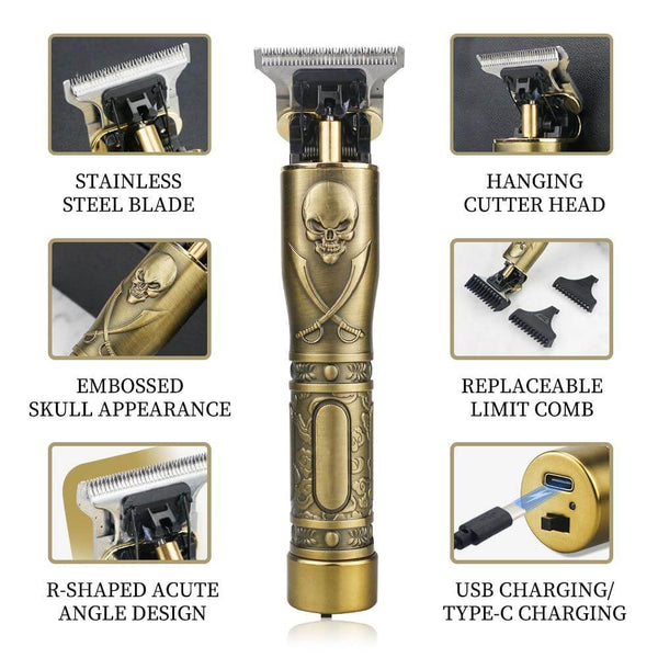 Electric Hair Clipper USB Rechargeable Shaver Oil Head Hair Trimmer