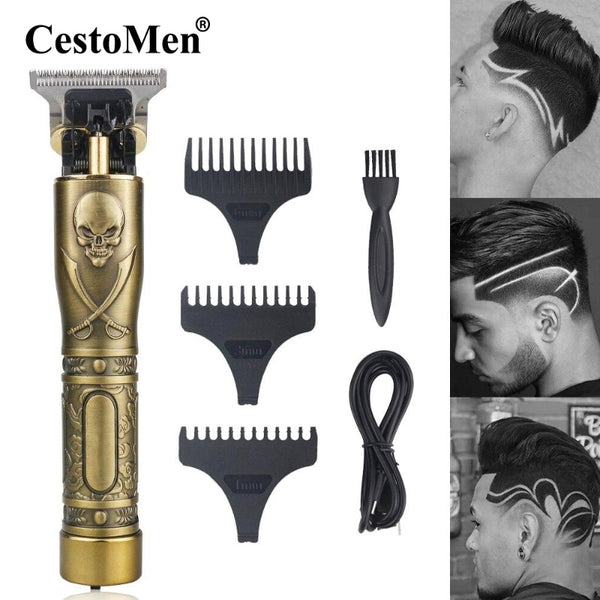 Electric Hair Clipper USB Rechargeable Shaver Oil Head Hair Trimmer