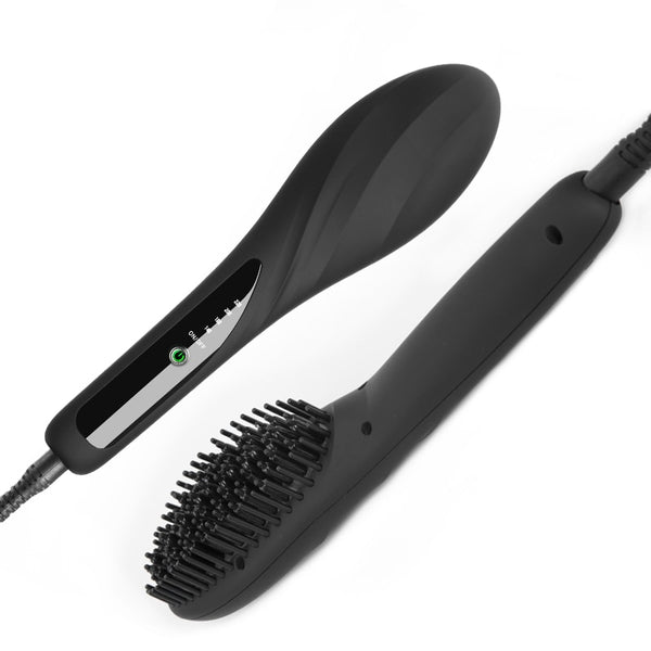 Electric black Fast Hair Straightener Brush