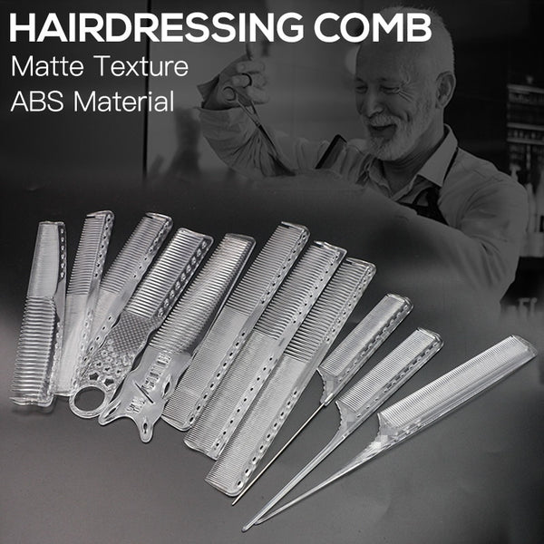 Transparent Cutting Barber Comb Set