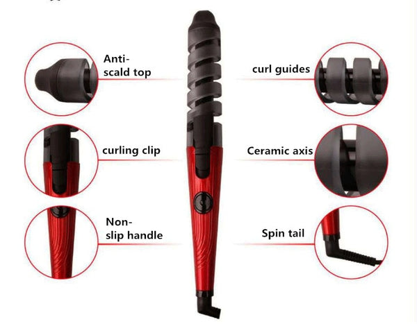 Ceramic Spiral Hair Electric Curler