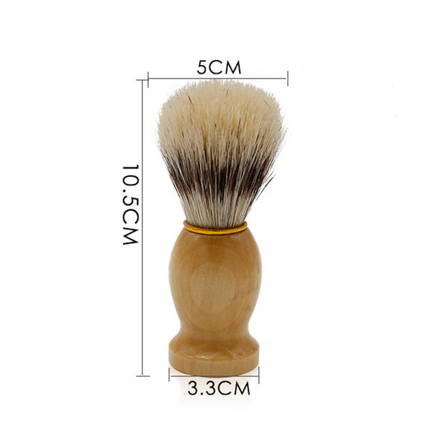 Hair Cleaning Appliance Tool Shaving Brush With Wood Handle