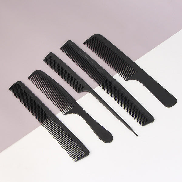 Black Carbon Fiber Hair Cutting 5pcs/Set