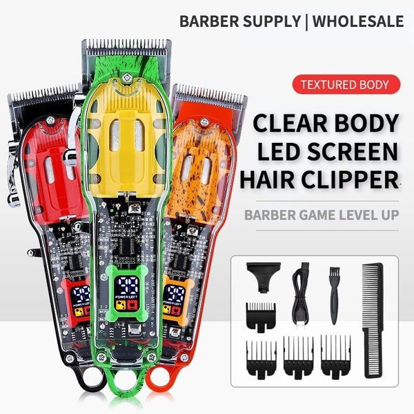 2022 Transparent LED Hair Clipper