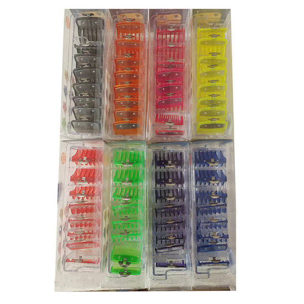 New Transparent Colorful 8 Size Clipper Gurads For Wahl