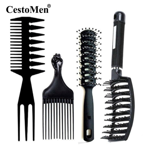4pcs/set Professional Hair Brush Set for Men or Women