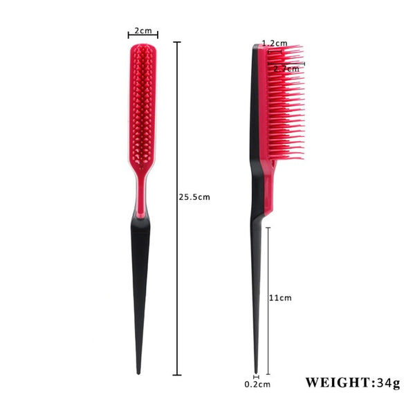 Slim Line Hair Brush 5 Colors