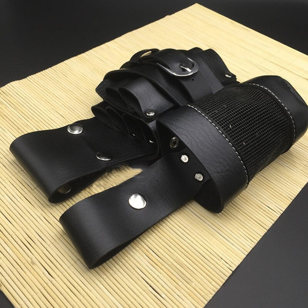 Barber Scissor Waist Bag With Belt PU Leather