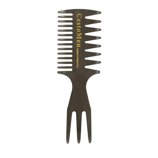 Retro Style Males Hair Brushes Fork Pick Comb