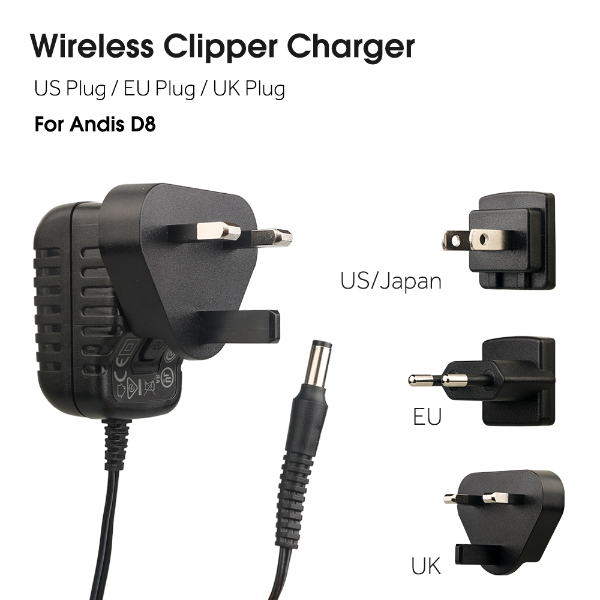 Andis D8 Hair Clipper Charger US/EU/UK Plug