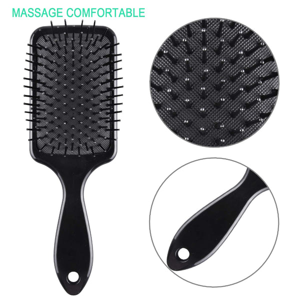 6pcs Paddle Brush Comb Set