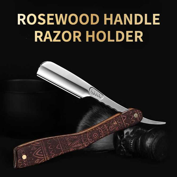 Rosewood Handle Razor Holder