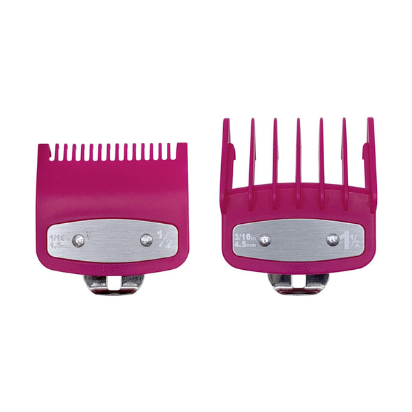 Burgundy 10pcs Clipper Guards For Wahl
