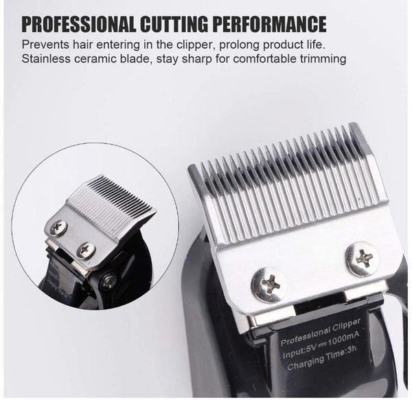 Pro Cordless Rechargeable Hair Clippers for Men