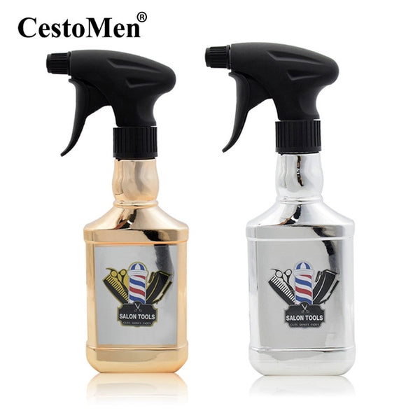 300ML Hairdressing Spray Bottle Plating Gold and Silver